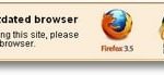 Warnhinweis veralteter Browser