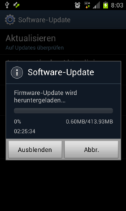 Firmware-Update für das Samsung Galaxy S2