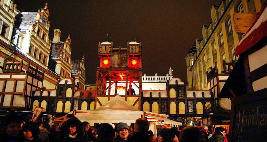 Alljährlicher Trubel auf dem Weihnachtsmarkt Alt-Leipzig am Naschmarkt - mit freundlicher Genehmigung von Andreas Schmidt / Leipziger Touristik- und Marketing GmbH