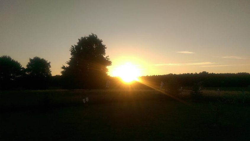 Sonnenuntergang auf dem Mohrhof