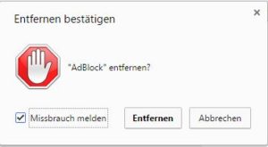 AdBlock deinstallieren