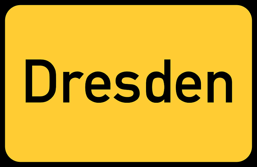 Dresden, Ortsschild - Bild von Taken auf Pixabay