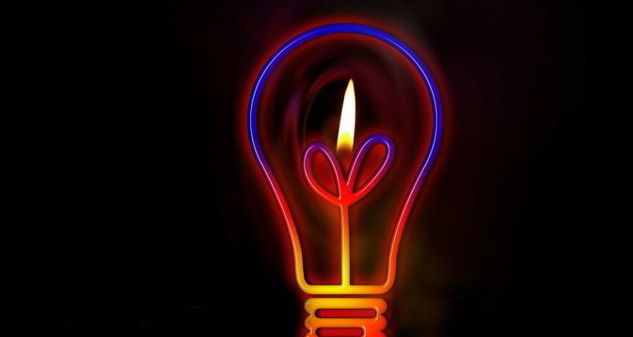 Eine Glühlampe - Bild von Gerd Altmann auf Pixabay