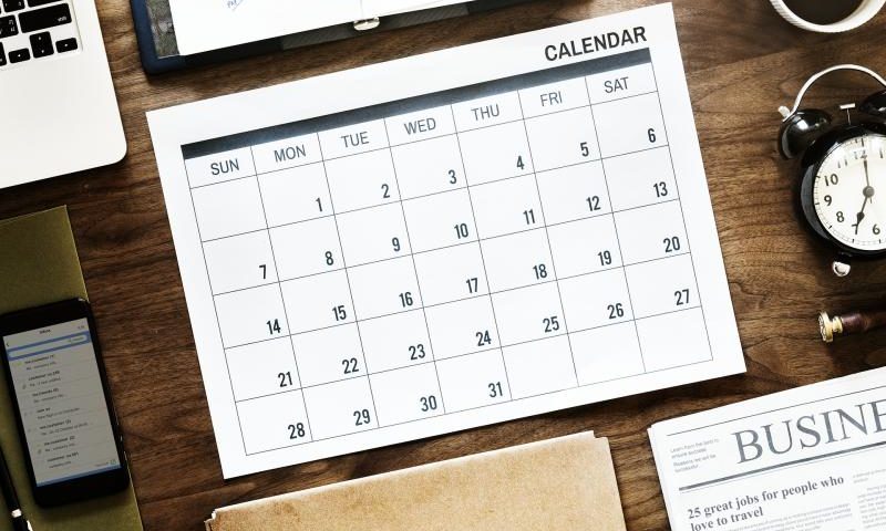 Kalender zur Organisation - Bild von rawpixel auf Pixabay
