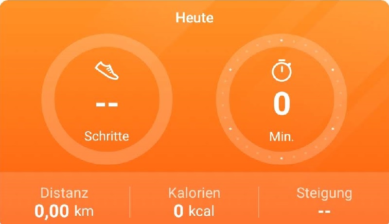 Der Schrittzähler der App Huawei Health erkennt nichts