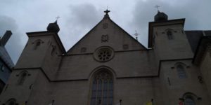 Außenseite der Cathédrale Notre-Dame de Luxembourg