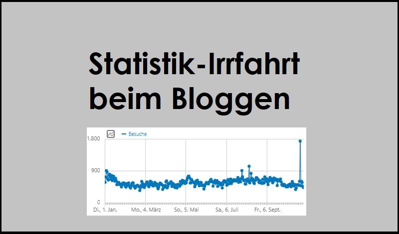 Statistik-Irrfahrt beim Bloggen