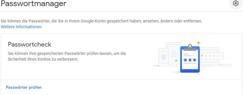 Der Passwort-Manager im Google Chrome