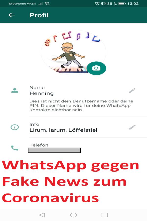 WhatsApp gegen Fake News zum Coronavirus