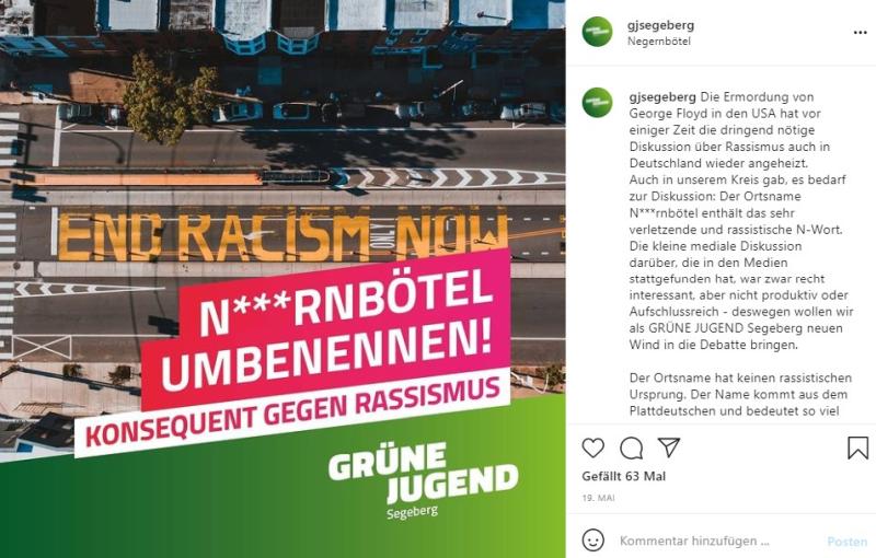 Sind das grüne Ideen? - Screenshot von Instagram