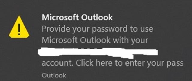 Die Anmeldedaten in Outlook kaputt?