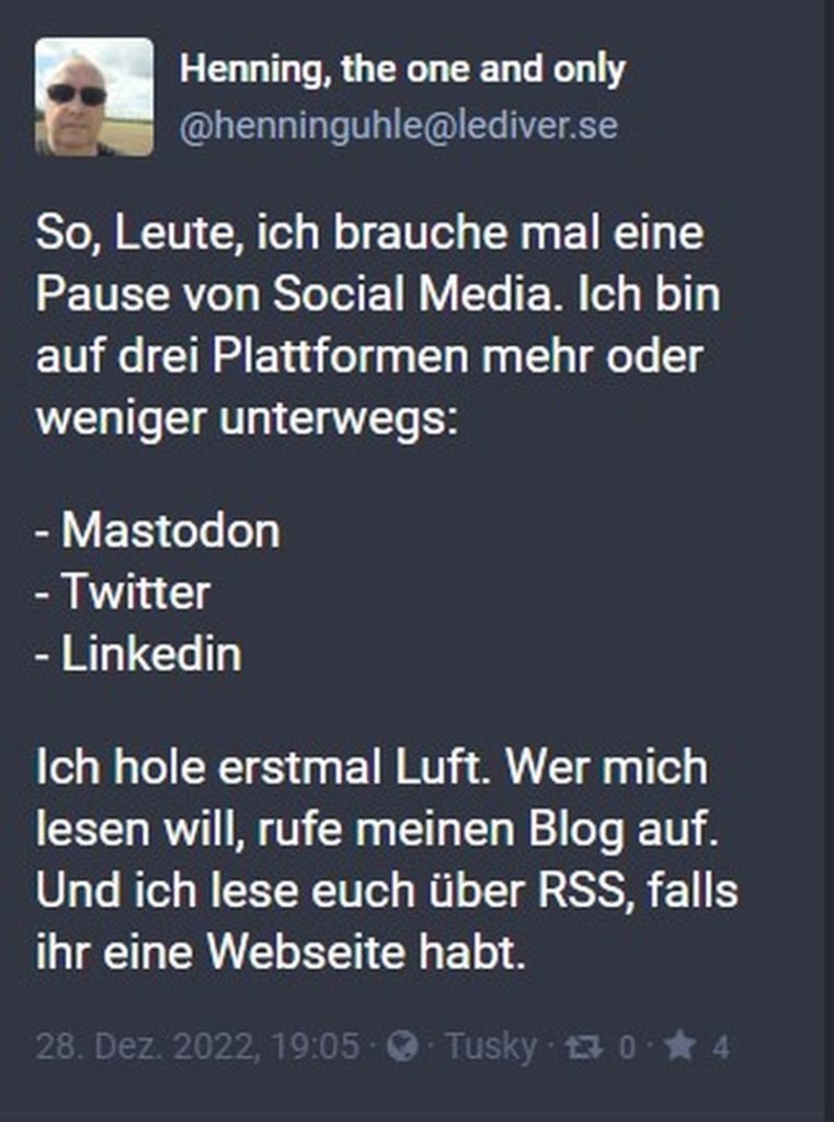 Als ich meine Social Media Pause angekündigt habe