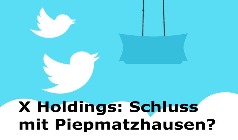 X Holdings: Schluss mit Piepmatzhausen? - Bild von airraya auf Pixabay