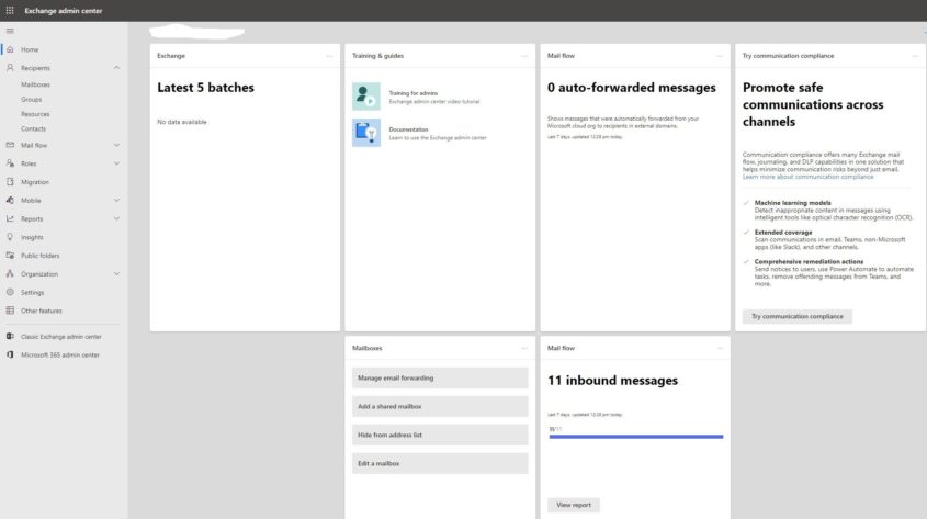 Das ist das bessere Exchange Online Admin Center