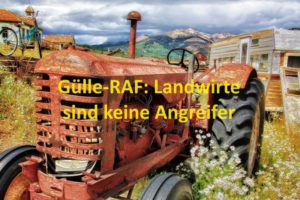 Gülle-RAF: Landwirte sind keine Angreifer - Bild von Thomas McSparron auf Pixabay