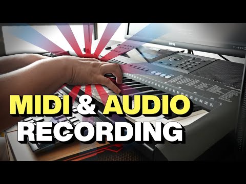 Yamaha PSR-E463/EW410 MIDI &amp; Audio Recording with Free Software